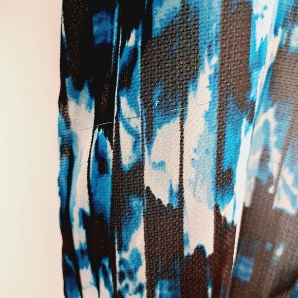 Derek Lam for Design Nation Watercolor Skyline Sheer Button Up Blouse - Picture 5 of 9